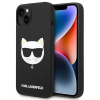 Karl Lagerfeld KLHMP14MSLCHBK iPhone 14 Plus 6,7" keménytok fekete szilikon Choupette fej Magsafe tok