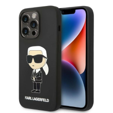 Karl Lagerfeld KLHMP14XSNIKBCK iPhone 14 Pro Max 6.7&quot; keménytok fekete szilikon ikonikus Magsafe tok és táska