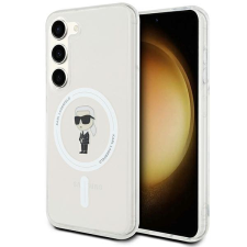 Karl Lagerfeld KLHMS23SHFCKNOT Samsung Galaxy S23 átlátszó keménytok IML ikonikus MagSafe tok és táska