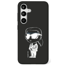 Karl Lagerfeld KLHMS25SPNYKGRTK Silicone Graffiti Ikonik MagSafe-kompatibilis tok Samsung Galaxy S25 - fekete tok és táska
