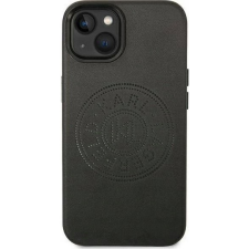 Karl Lagerfeld Leather Perforated Apple iPhone 14 Plus hátlap tok, fekete (KF001094) tok és táska