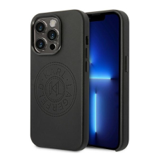 Karl Lagerfeld Leather Perforated Apple iPhone 14 Pro Max hátlap tok, fekete tok és táska