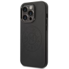 Karl Lagerfeld Leather Perforated Logo műanyag+szilikon tok iPhone 14 Pro fekete