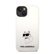 Karl Lagerfeld Liquid Choupette NFT szilikon hátlap tok Apple iPhone 14 Plus, fehér tok és táska
