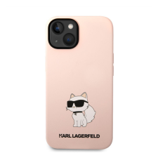 Karl Lagerfeld Liquid Choupette NFT szilikon hátlap tok Apple iPhone 14 Plus, rózsaszín tok és táska