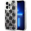 Karl Lagerfeld Liquid Glitter Monogram Apple iPhone 14 Pro Max hátlap tok, fekete (KLD1150)