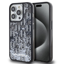Karl Lagerfeld Liquid Glitter Monogram Gradient iPhone 14 Pro Max fekete tok (KLHCP14XLKLGKCCK) tok és táska