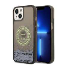 Karl Lagerfeld Liquid Glitter RSG Apple iPhone 14 Plus hátlap tok, fekete tok és táska