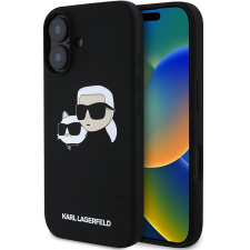 Karl Lagerfeld Liquid Silicone Double Heads MagSafe iPhone 16 Pro Black tok tok és táska