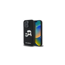 Karl Lagerfeld Liquid Silicone Double Heads MagSafe iPhone 16 Pro Black tok tok és táska
