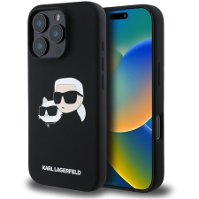Karl Lagerfeld Liquid Silicone Double Heads MagSafe iPhone 16 Pro Max Black tok tok és táska