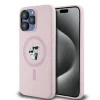 Karl Lagerfeld Liquid Silicone Karl and Choupette MagSafe iPhone 14 Pro Pink tok