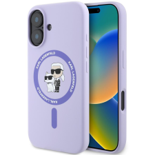 Karl Lagerfeld Liquid Silicone Karl and Choupette MagSafe iPhone 16 Purple tok (KLHMP16SSCMKCRHU) tok és táska