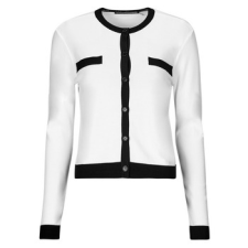 Karl Lagerfeld Mellények / Kardigánok CLASSIC LSLV CARDIGAN Fehér EU M női pulóver, kardigán