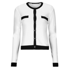Karl Lagerfeld Mellények / Kardigánok CLASSIC LSLV CARDIGAN Fehér EU XS