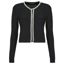 Karl Lagerfeld Mellények / Kardigánok CLASSIC PEARL KNIT CARDIGAN Fekete EU XL