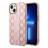 Karl Lagerfeld Mono Vertical Stripe Apple iPhone 14 hátlap tok, rózsaszín