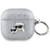 Karl Lagerfeld Monogram Karl & Choupette Head Apple AirPods 4 tok, ezüst