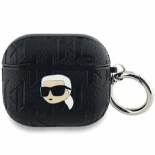 Karl Lagerfeld Monogram Karl Head tok AirPods 3-hoz - fekete fülhallgató, fejhallgató tok