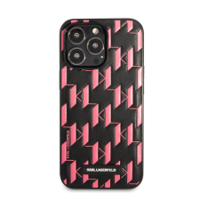 Karl Lagerfeld Monogram Plaque hátlap tok Apple iPhone 13 Pro Max, rózsaszín tok és táska