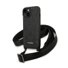 Karl Lagerfeld Monogram Plaque Logo Strap Apple iPhone 14 hátlap tok, fekete