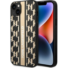 Karl Lagerfeld Monogram Stripe Apple iPhone 14 hátlap tok, barna (KLD1142) tok és táska