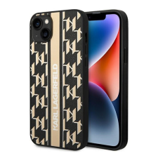 Karl Lagerfeld Monogram Stripe Apple iPhone 14 Plus hátlap tok, barna tok és táska
