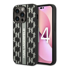 Karl Lagerfeld Monogram Stripe Apple iPhone 14 Pro hátlap tok, szürke tok és táska
