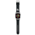 Karl Lagerfeld óraszíj KLAWMSLKNK Apple Watch 38/40/41mm fekete szíj 3D gumiból Karl fej tok