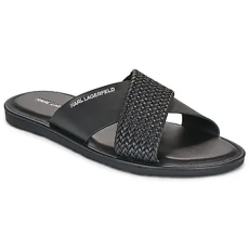 Karl Lagerfeld Papucsok KASTOR IV Kross Strap Sandal Fekete 45