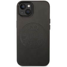 Karl Lagerfeld PU Leather Perforated Logo hátlapi tok iPhone 14 Black (KLHCP14SFWHK) tok és táska
