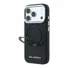 Karl Lagerfeld Pu Saffiano Ring Stand MagSafe tok, Apple iPhone 18 Pro - fekete