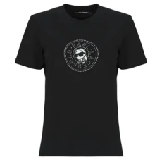 Karl Lagerfeld Rövid ujjú pólók IKON RS CIRCLE T-SHIRT Fekete EU S