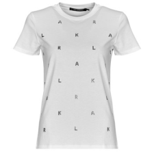 Karl Lagerfeld Rövid ujjú pólók RHINESTONE KARL  T-SHIRT Fehér EU M női póló