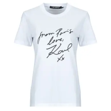 Karl Lagerfeld Rövid ujjú pólók WITH LOVE T-SHIRT Fehér EU L női póló