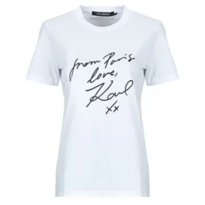 Karl Lagerfeld Rövid ujjú pólók WITH LOVE T-SHIRT Fehér EU M