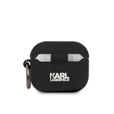 Karl Lagerfeld Rue St Guillaume Silicone Apple AirPods 3 tok, fekete fülhallgató, fejhallgató tok