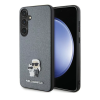 Karl Lagerfeld Saffiano Metal Pin Samsung Galaxy S24 Tok - Szürke/Mintás (KLHCS24SPSAKCMPK)