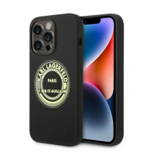 Karl Lagerfeld Silicone RSG Apple iPhone 14 Pro hátlap tok, fekete tok és táska