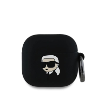 Karl Lagerfeld tok fekete KLA4RUNIKK Apple Airpods 4 készülékhez (1312340000008) fülhallgató, fejhallgató tok