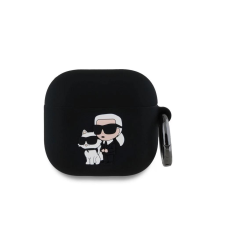 Karl Lagerfeld tok fekete KLA4RUNKC Apple Airpods 4 készülékhez (1312350000005) fülhallgató, fejhallgató tok