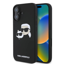 Karl Lagerfeld tok fekete KLHMP16MSKCHPPLK Apple Iphone 16 Plus készülékhez tok és táska