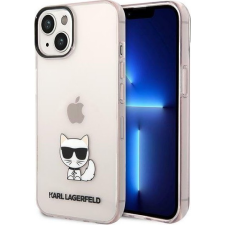 Karl Lagerfeld Transparent Choupette Body Apple iPhone 14 Plus hátlap tok, rózsaszín (KLD1037) tok és táska
