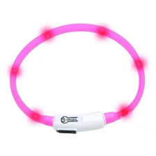 Karlie -Flamingo LED világító nyakörv, rózsaszín, 20-75 cm nyakörv, póráz, hám kutyáknak