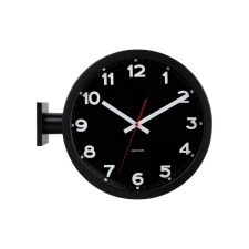 Karlsson 5966BK kétoldalas falióra 38 cm, fekete falióra