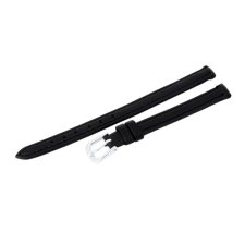  Karóra bőrszíj, fekete színű, 65+105 / 8 mm óraszíj