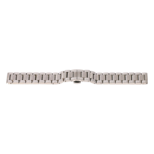  Karóra csat pillangózárral, acél, ezüst színű, 20 mm óraszíj
