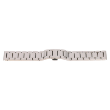  Karóra csat pillangózárral, acél, ezüst színű, 22 mm óraszíj