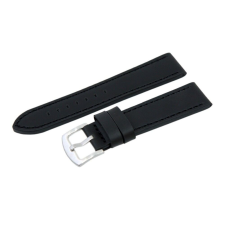  Karóra szíj, fekete színű szíj, 85+125 / 24 mm XL óraszíj