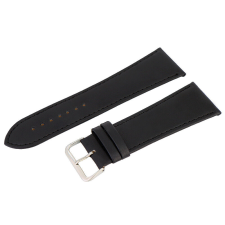  Karóra szíj, fekete színű, varrott, 85+125 mm / 30 mm XL óraszíj
